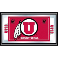 Title: University of Utah Logo and Mascot Framed Mirror