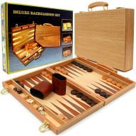 Title: Deluxe Wooden Backgammon Set