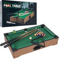 Title: Mini Table Top Pool Table With Cues- Triangle And Chalk