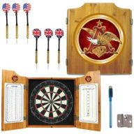 Title: Anheuser Busch A & Eagle Dart Cabinet W/ Darts And Board