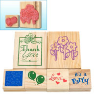 Title: Trademark Games Wood Mounted Rubber Stamp Set - 6 Pc.