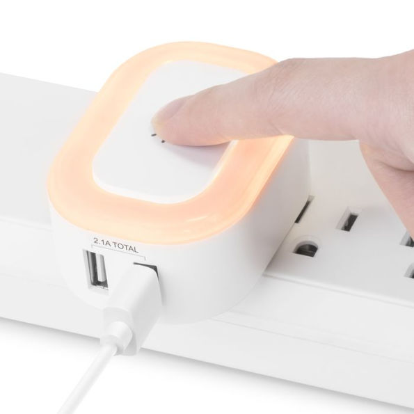 Touch Glo Dual USB Charger & Touch Nightlight