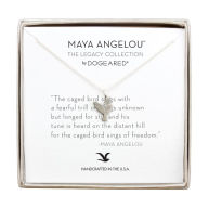 Title: Maya Angelou ''Caged Bird Sings'' Flying Bird Necklace, Sterling Silver, 16'', Author: Dogeared Jewels & Gifts