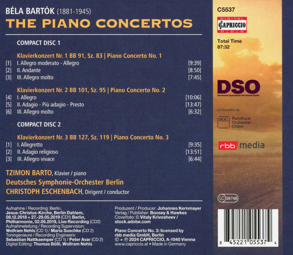 Bartók: The Piano Concertos
