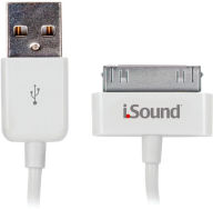 Title: iSound Apple Charge and Sync Cable - White