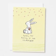 Easter Greeting Card - Follow the Bunny