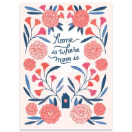 Title: Mother's Day Greeting Card Home Is Where Mom Is