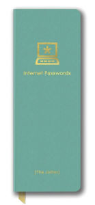 Title: Turquoise Jotter Guided Passwords Journal (2.625''x7.25''), Author: Orange Circle Studio