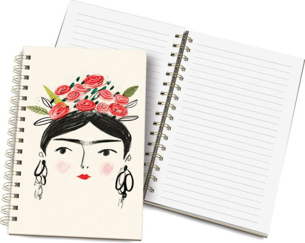 Spiral Notebook Portrait of Woman with Flower Crown