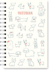 Title: Spiral Notebook Posing Puppies