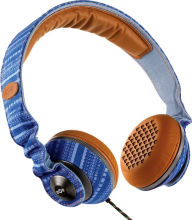 Title: House of Marley EM-JH053-SK Riddim On-Ear Headphones with 3-Button Mic - Sky