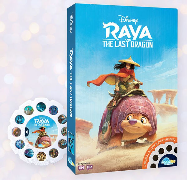 Disney Princess 3 Story Projector Pack. Includes a Moonlite Projector and 3 Disney Princess stories. Each story contains a picture disc and activation code to download the content onto your smart device.Stories Included: The Little Mermaid 	Raya and The L