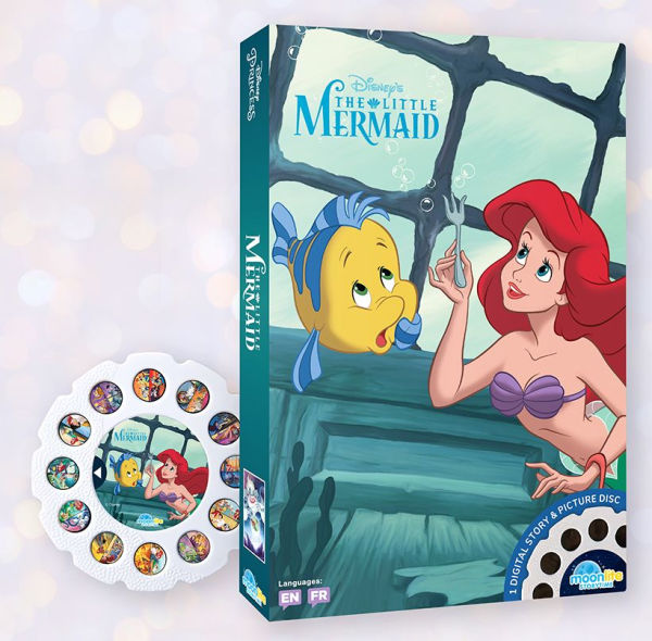 Disney Princess 3 Story Projector Pack. Includes a Moonlite Projector and 3 Disney Princess stories. Each story contains a picture disc and activation code to download the content onto your smart device.Stories Included: The Little Mermaid 	Raya and The L
