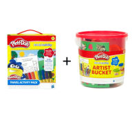 Title: Play-Doh Travel Activity Pack & Play-Doh Large Activity Bucket - Combo Set