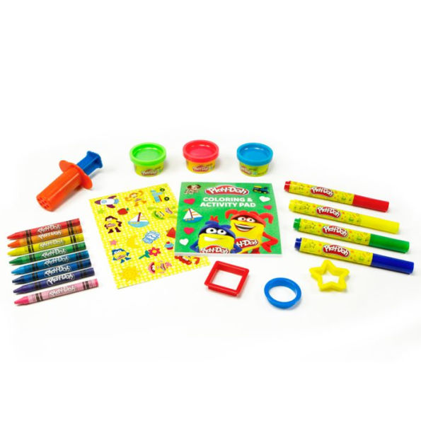 Play-Doh Travel Activity Pack & Play-Doh Large Activity Bucket - Combo Set