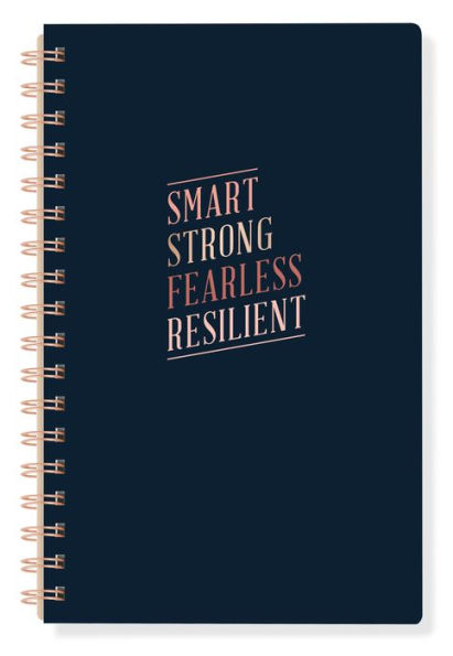 Smart Strong Fearless Resilient Faux Leather Spiral Journal (B&N Exclusive)