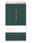 Alternative view 1 of Grid Design Book Cloth Mini Notepad