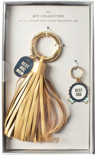 Tassel & Dog Charm Keychain