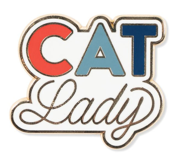 Cat Lady Enamel Pin