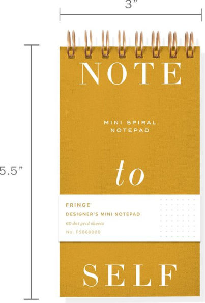 Note to Self Book Cloth Mini Notepad