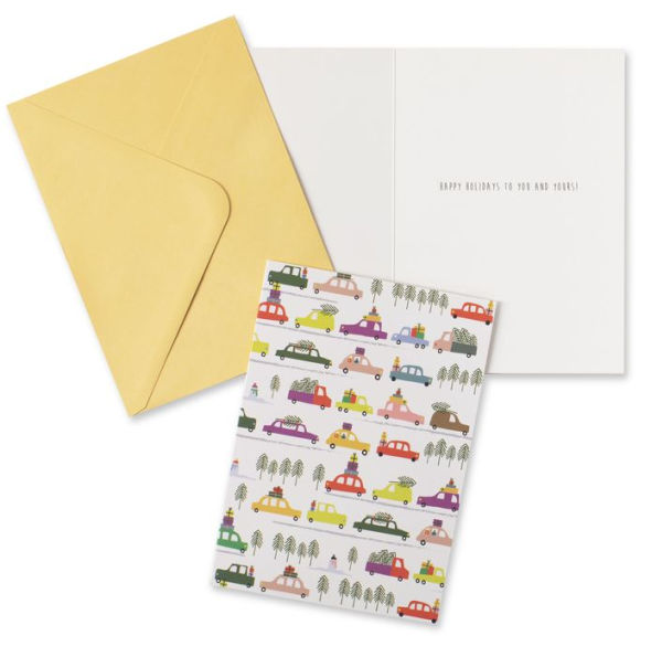 Holiday Trucks and Cars Christmas Boxed Cards