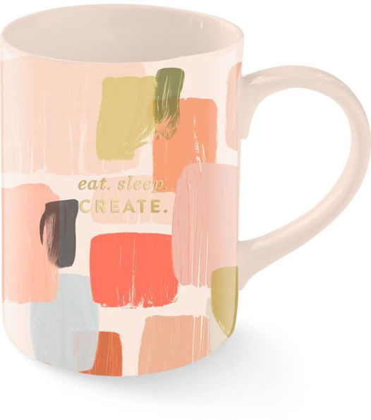 Eat Sleep Create Painterly Mug