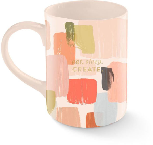 Eat Sleep Create Painterly Mug