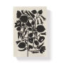 Black Floral Chunky Notepad
