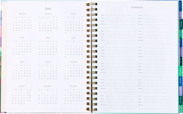 2024 Papersource Mountainside 17-Month Weekly Hardcover Spiral Planner by  Fringe