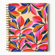 2024 Papersource Colorful Leaves 17-Month Weekly Hardcover Spiral Planner