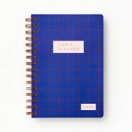 Title: 2024-2025 Paper Source I Am A Planner 17-Month Faux Leather Spiral Weekly Planner