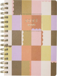 Title: 2024-2025 Fringe Retro Block 17-Month Faux Leather Spiral Weekly Planner