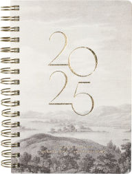 Title: 2024-2025 Fringe Vintage Skies 17-Month Faux Leather Spiral Weekly Planner