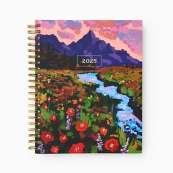 2024-2025 Paper Source Mountain River Work/Life Balance Weekly Planner