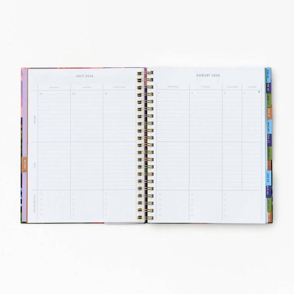 2024-2025 Paper Source Mountain River 2025 17-Month Hardcover Work/Life Balance Weekly Planner