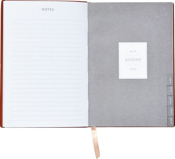 2024-2025 Paper Source Neutral Tiles 17-Month Faux Leather Petite Weekly Planner