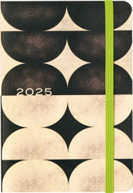 Title: 2024-2025 Paper Source Black & White Arches 17-Month Mini Faux Leather Saddlestich Monthly Planner