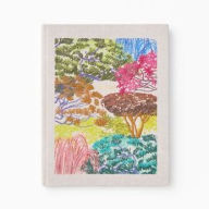 Title: 2024-2025 Paper Source Embroidery Arboretum 17-Month Bookcloth Wrapped Flex Cover Weekly Planner