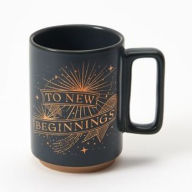 Title: New Beginnings Ceramic Mug Charcoal