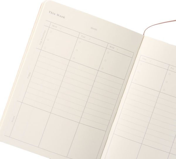 Paper Source A5 Weekly Vertical Undated Planner Pages