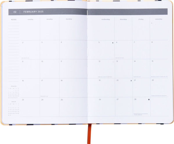 2025 Paper Source Simplistic Lines Monthly Desk