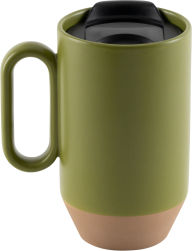 Title: 16oz Ceramic Travel Mug - Green, Author: Barnes & Noble