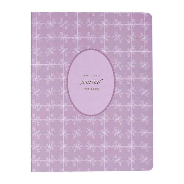 Mauve Paisley Paperback Journals S/3