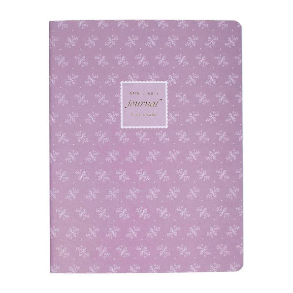 Mauve Paisley Paperback Journals S/3