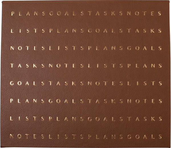 Letter Flow Cognac Desk Pad