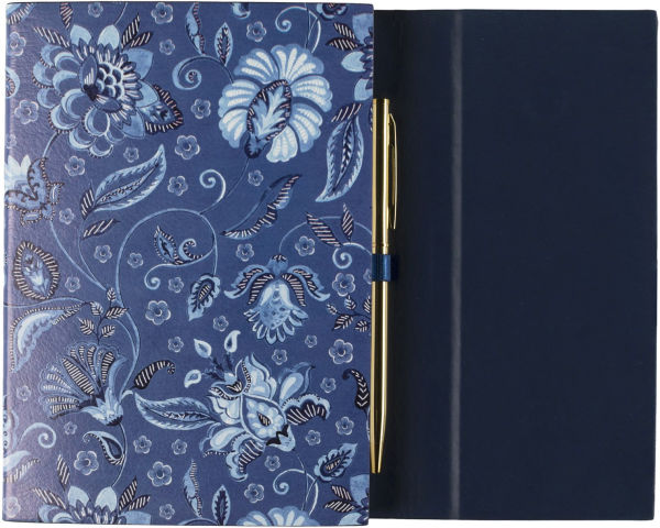 Paisley Noted PU Flap Journal With Pen
