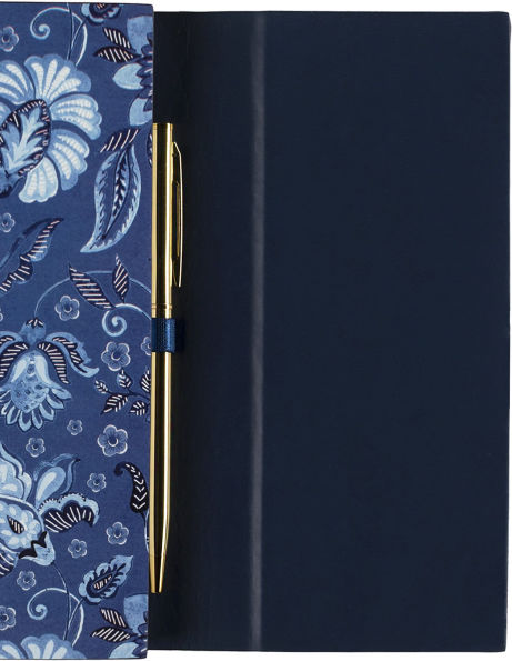 Paisley Noted PU Flap Journal With Pen