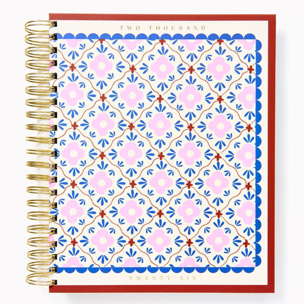 2025-2026 Paper Source Creative Borders Weekly Desk Planner