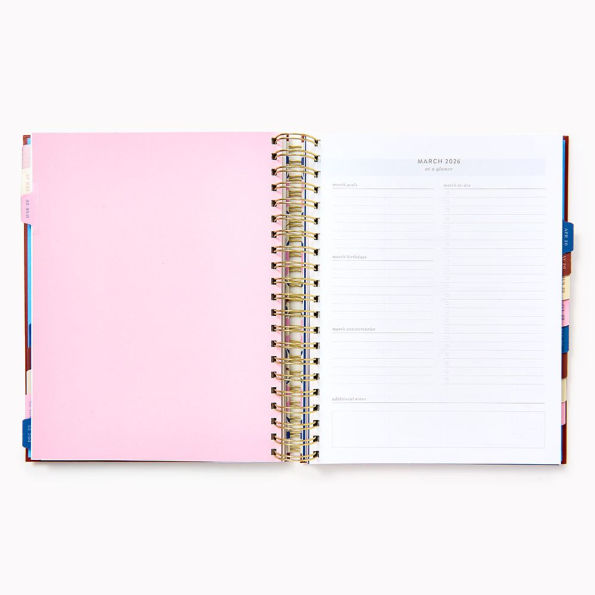 2025-2026 Paper Source Creative Borders Weekly Desk Planner