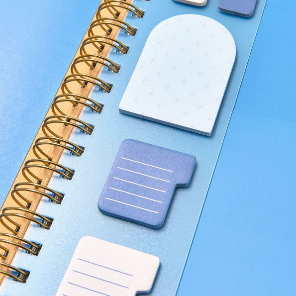 2025-2026 Paper Source Blue Lilies Weekly Desk Planner